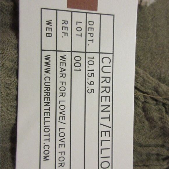 Current/Elliot gauzy tunic top “The Pucnic Shirt” sz 1 NWT - Picture 7 of 7